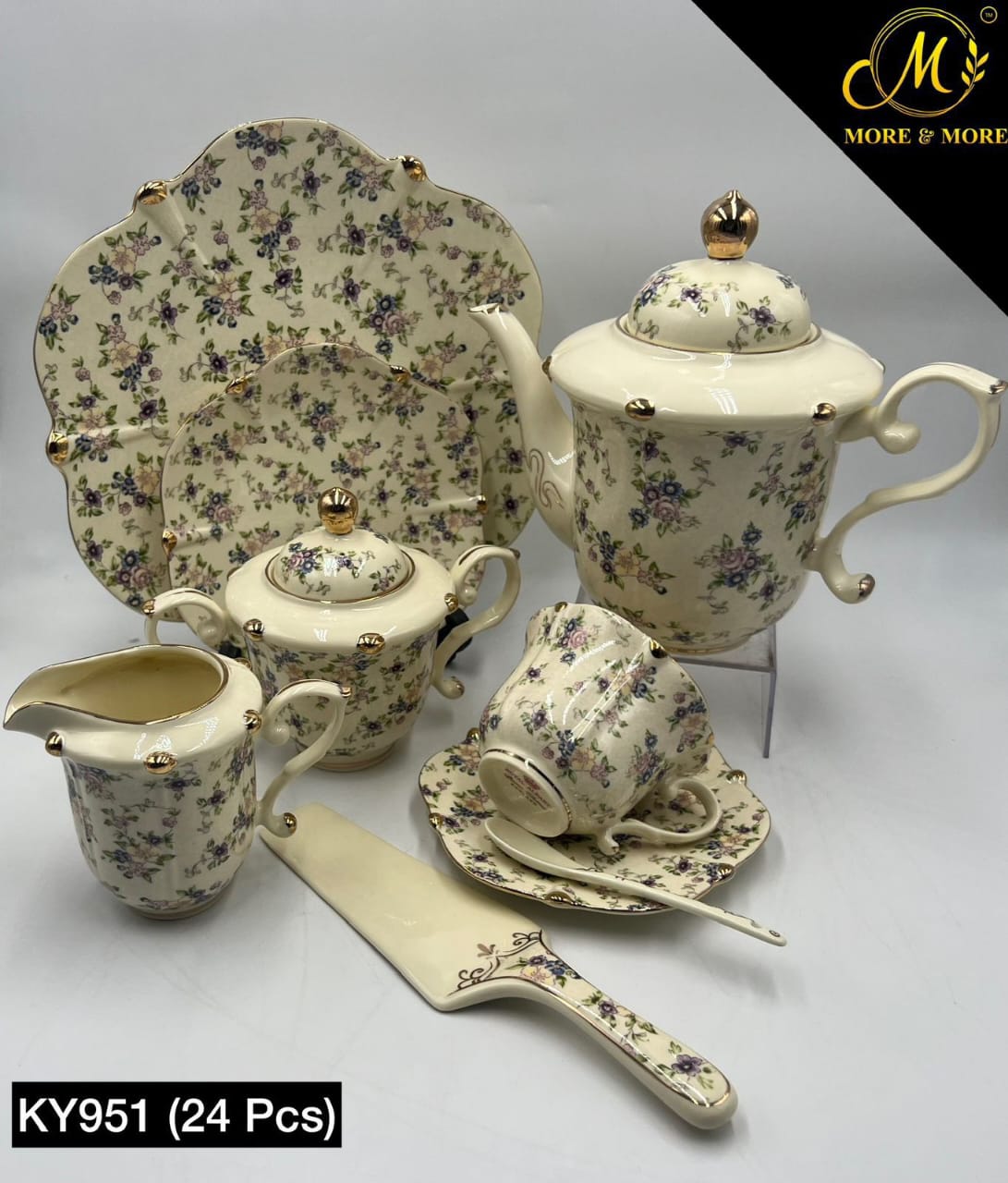 Imported Royal Albert Style Tea Set_Made In China_More & More Crockery