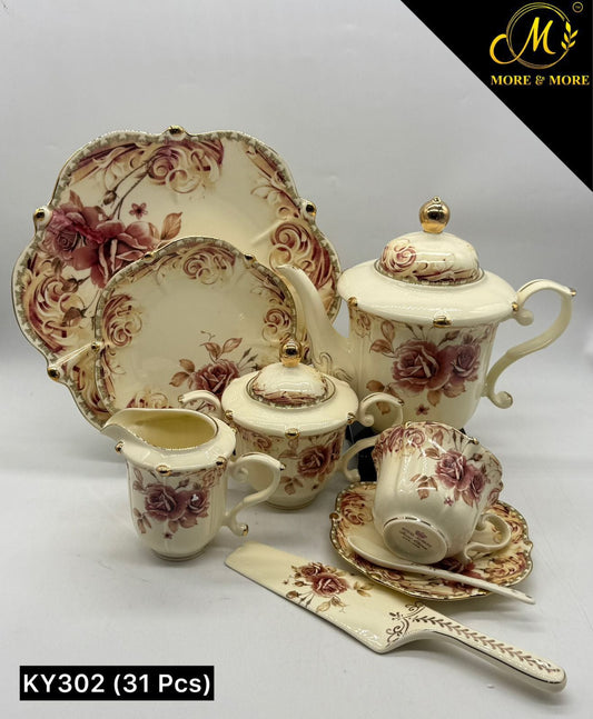 Imported Royal Albert Style Tea Set_Made In China_More & More Crockery