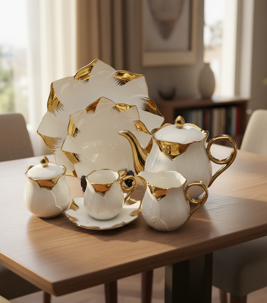 Colourful 24 Pcs Tea Set