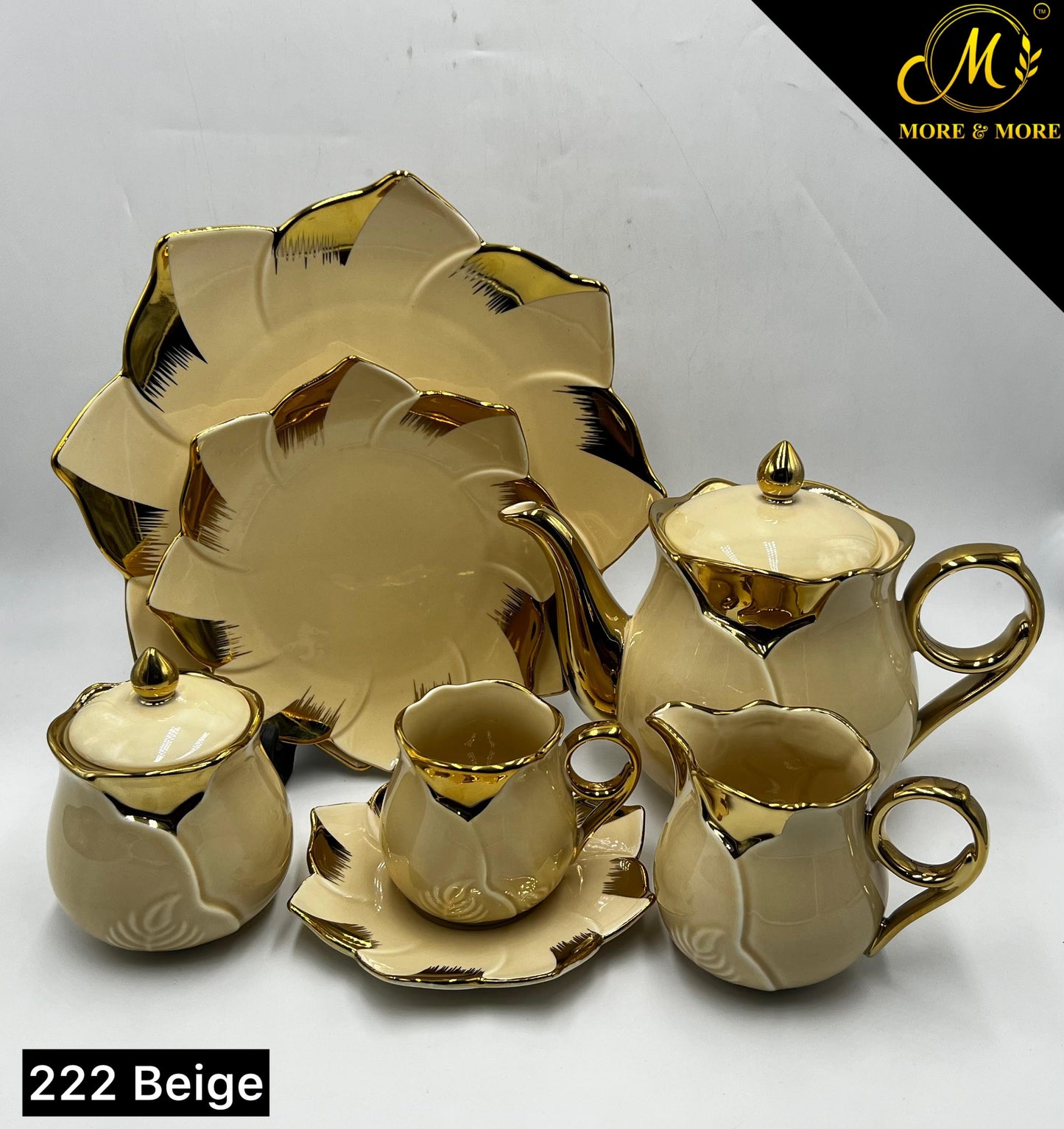 Colourful 24 Pcs Tea Set