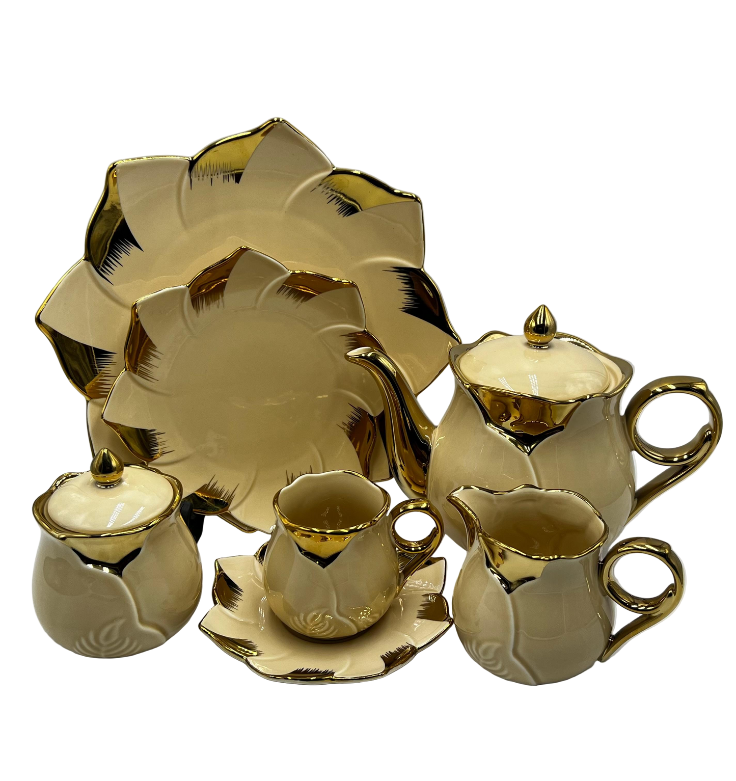 Colourful 24 Pcs Tea Set