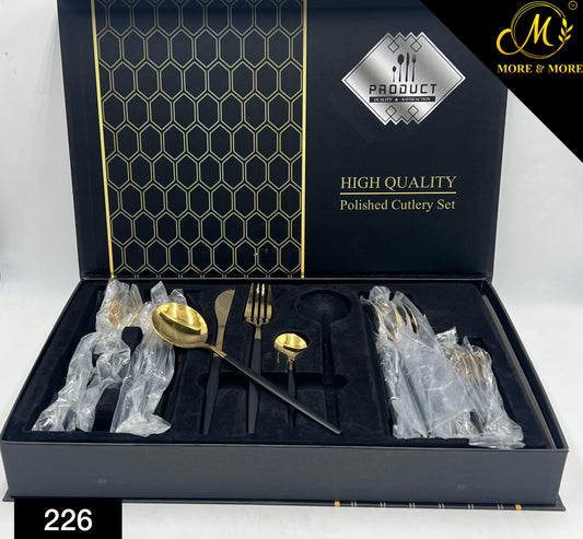 24 Pcs Box Cutlery Set For 6 Persons Serving