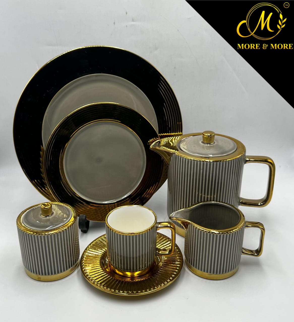 Colourful 24 Pcs Tea Set