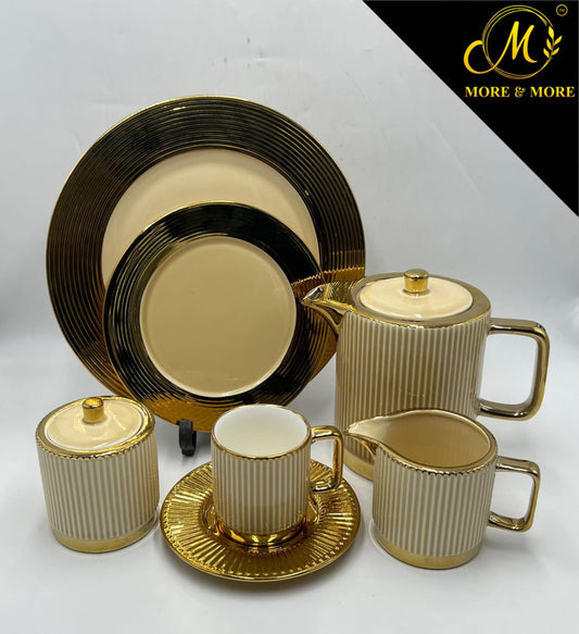 Colourful 24 Pcs Tea Set