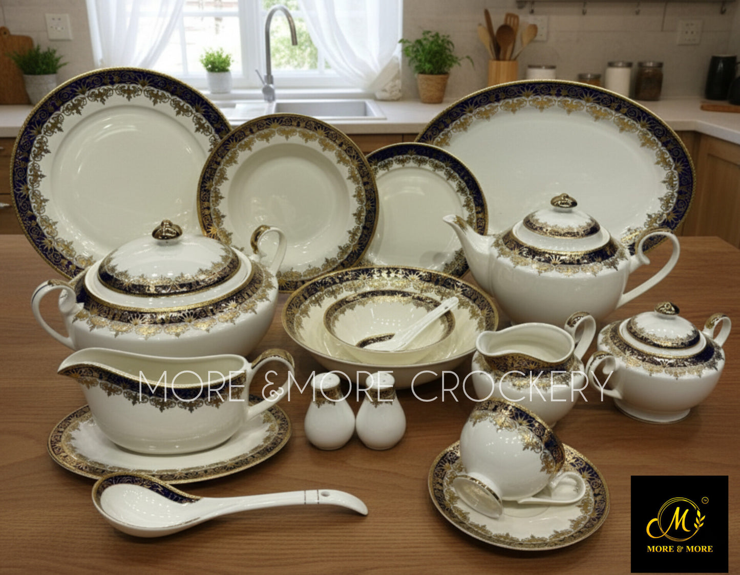 Yamasen Japan-Style Gold Plated Dinner Set - Design: Y-008