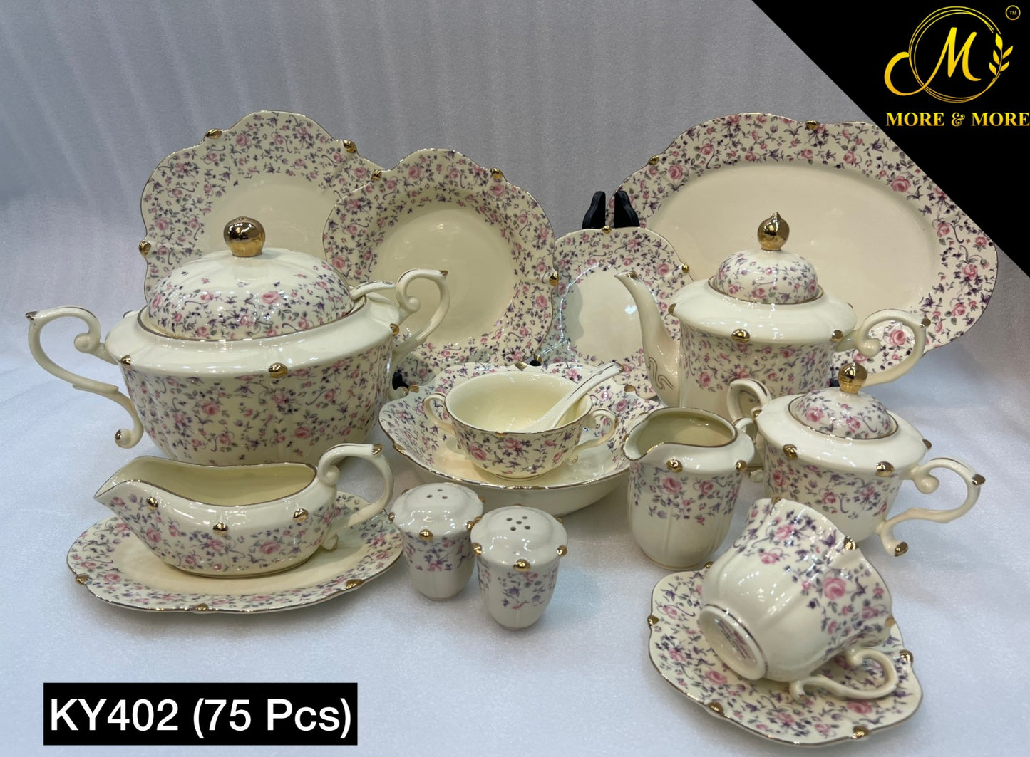Royal Albert Style Dinner Set - Design: KY402