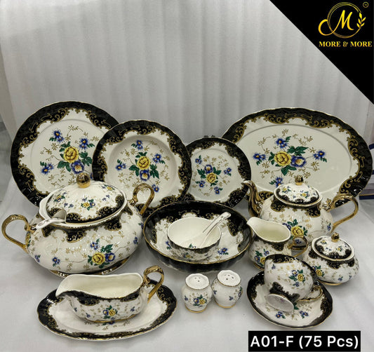 Royal Albert Style Dinner Set – Design : A01-F
