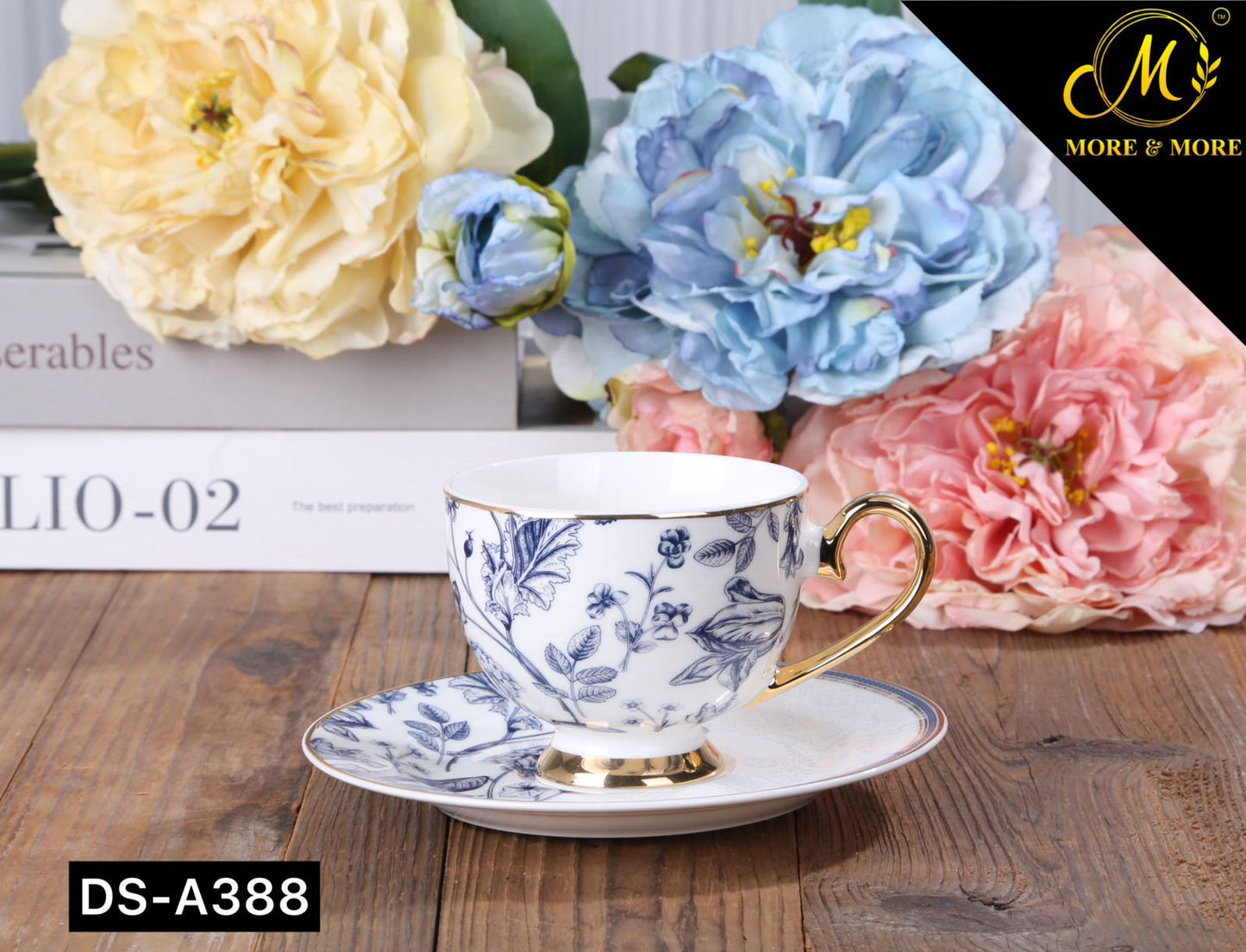 Johnson Bros Inspired Cup & Saucer Set – Design : DS-A338