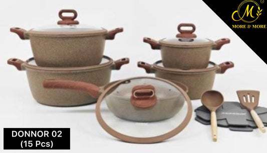 15-Pcs Non-Stick Cookware Set | Donnor 02 - B
