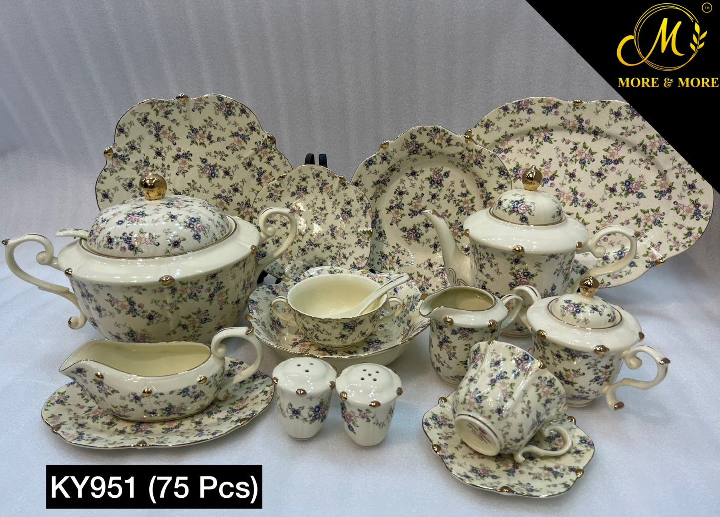 Royal Albert Style Dinner Set - Design: KY951
