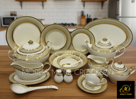Yamasen Japan-Style Gold Plated Dinner Set - Design: Y-006