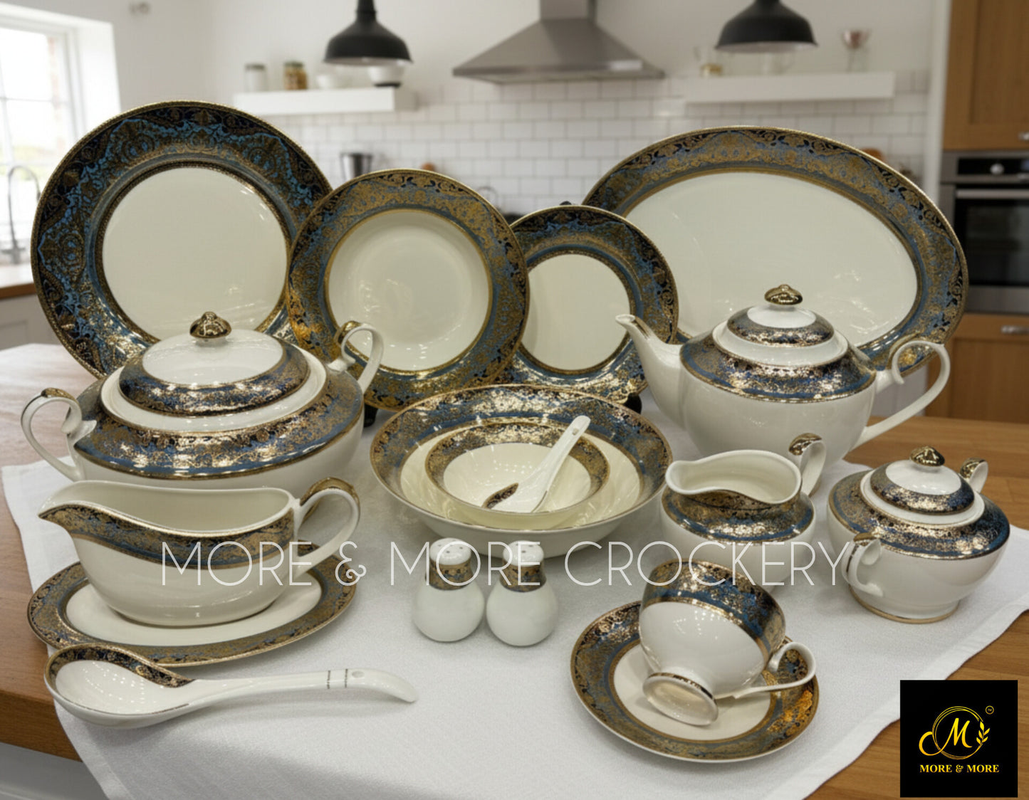 Yamasen Japan-Style Gold Plated Dinner Set - Design: Y-003