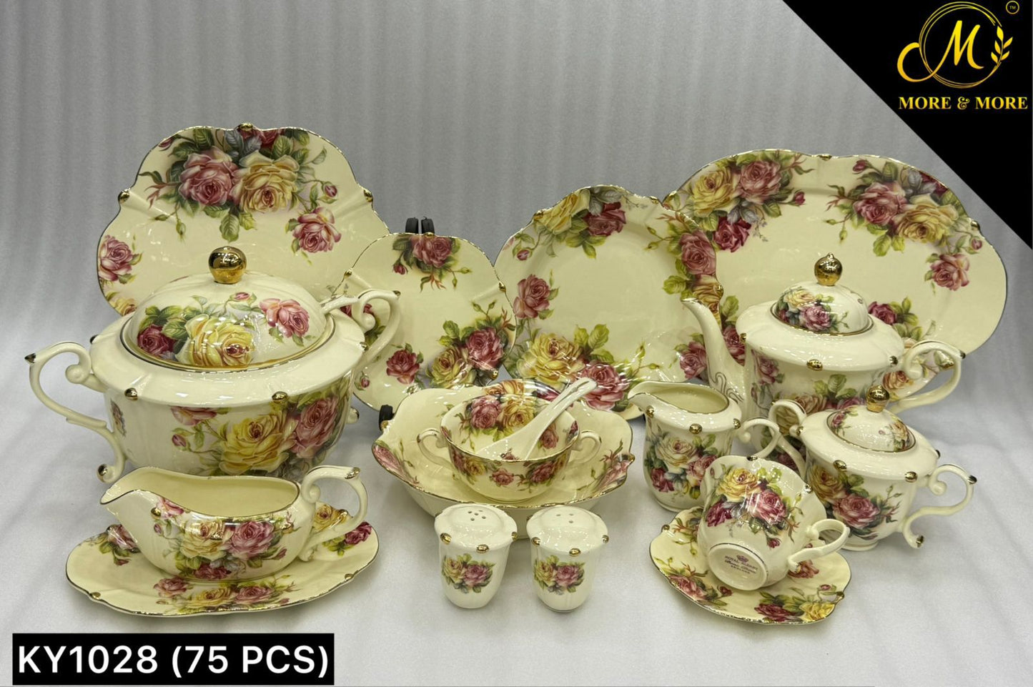 Royal Albert Style Dinner Set - Design: KY1028